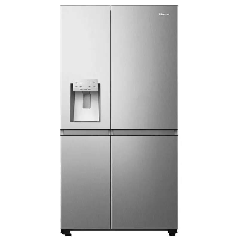 REFRIGERADORA HISENSE DE 22.1 P³ ECO INVERTER CON DISPENSADOR DE AGUA Y HIELO RS223SV5A